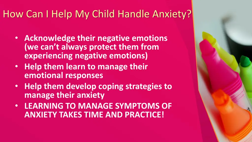 how can i help my child handle anxiety