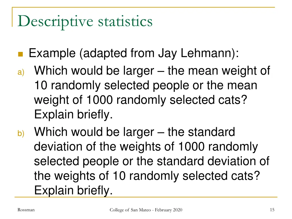 descriptive statistics 3