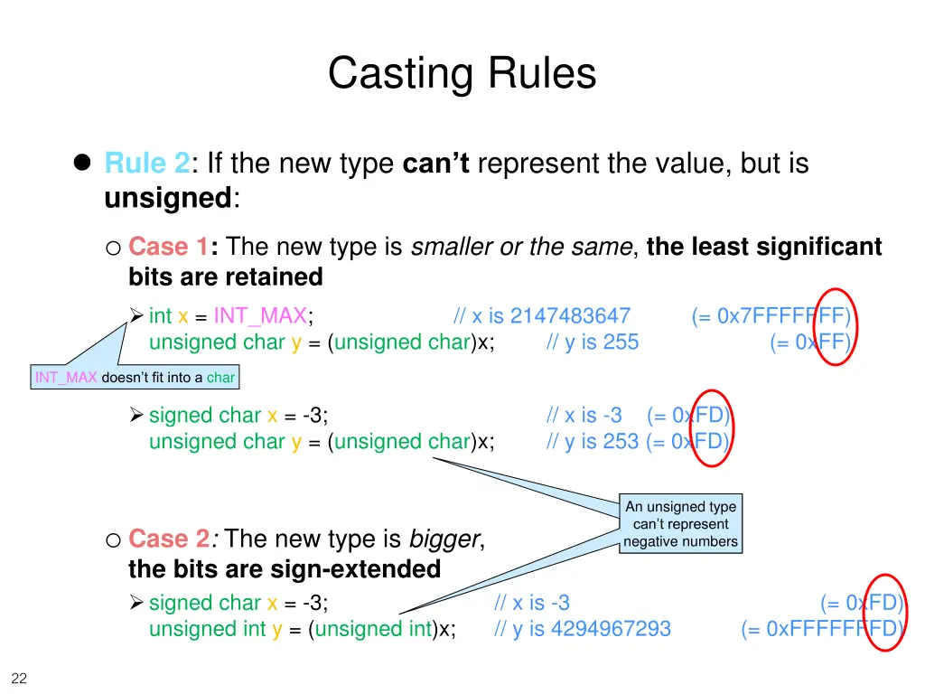 casting rules 1