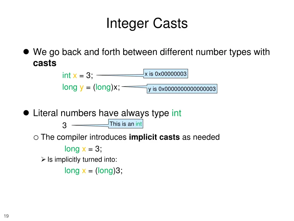 integer casts