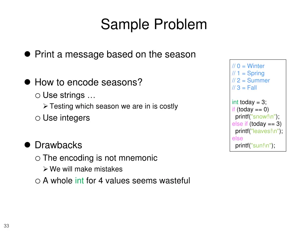 sample problem