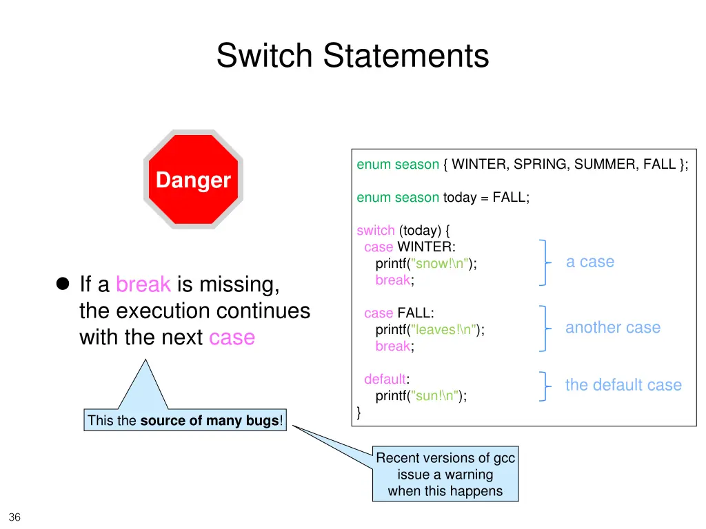 switch statements 1