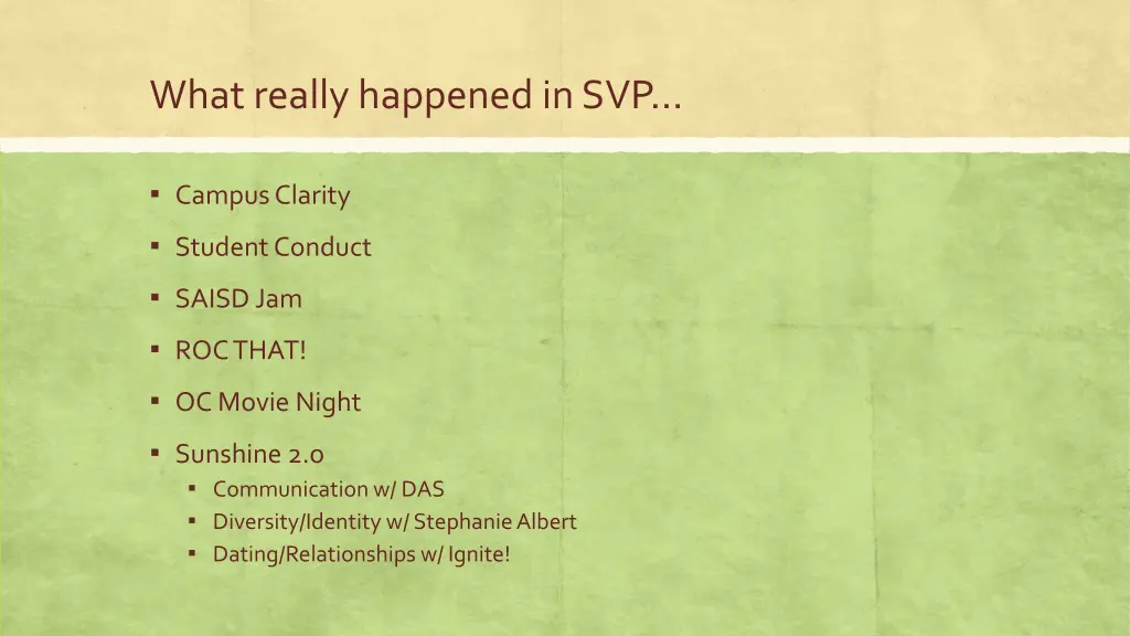 what really happened in svp