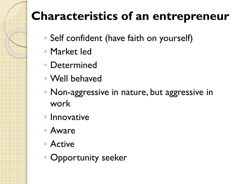 characteristics of an entrepreneur 1