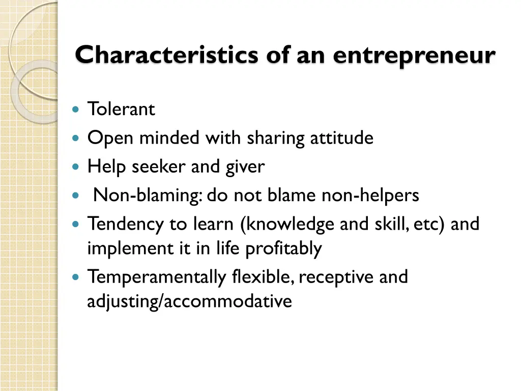 characteristics of an entrepreneur 3