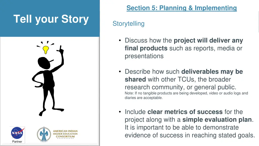 section 5 planning implementing