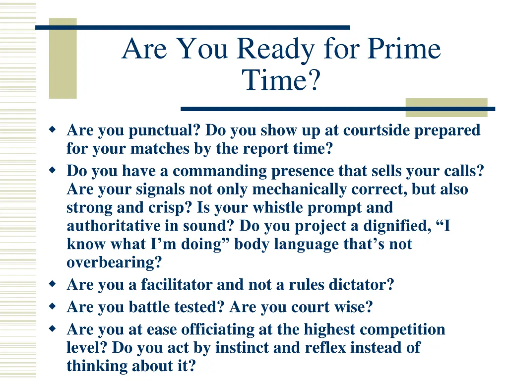 are you ready for prime time 1