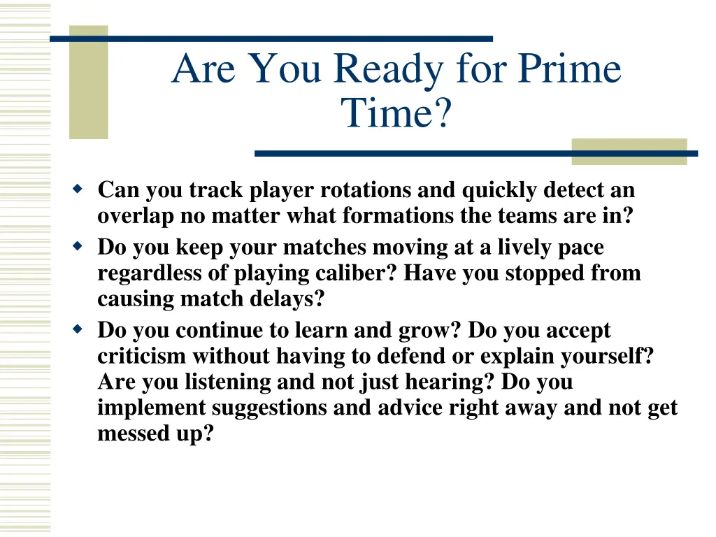 are you ready for prime time 4