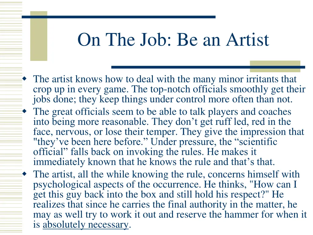 on the job be an artist 2