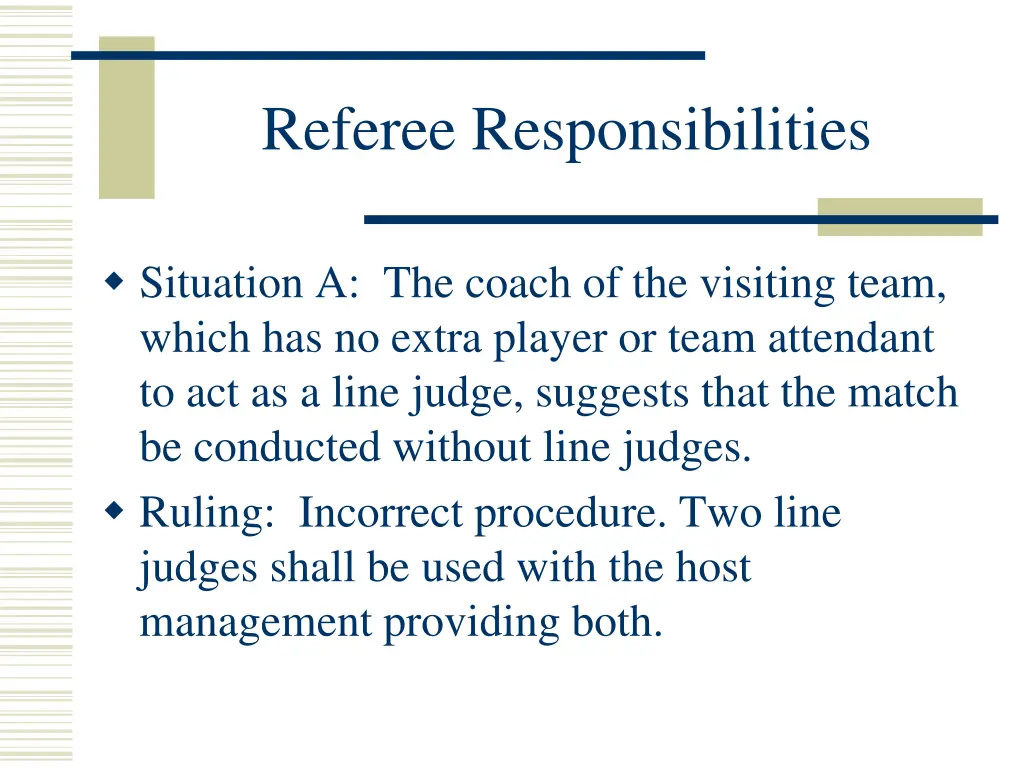 referee responsibilities