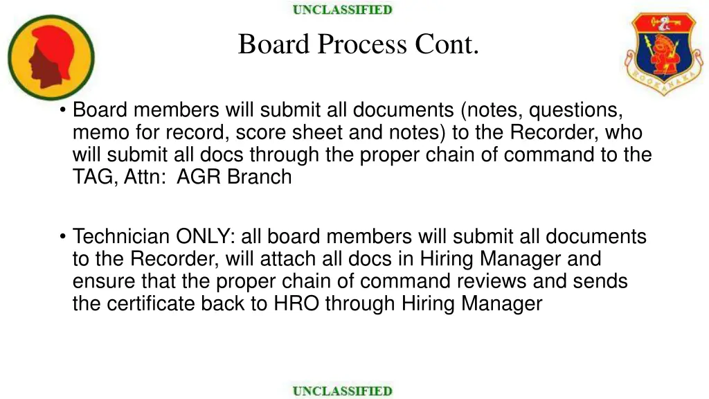 board process cont