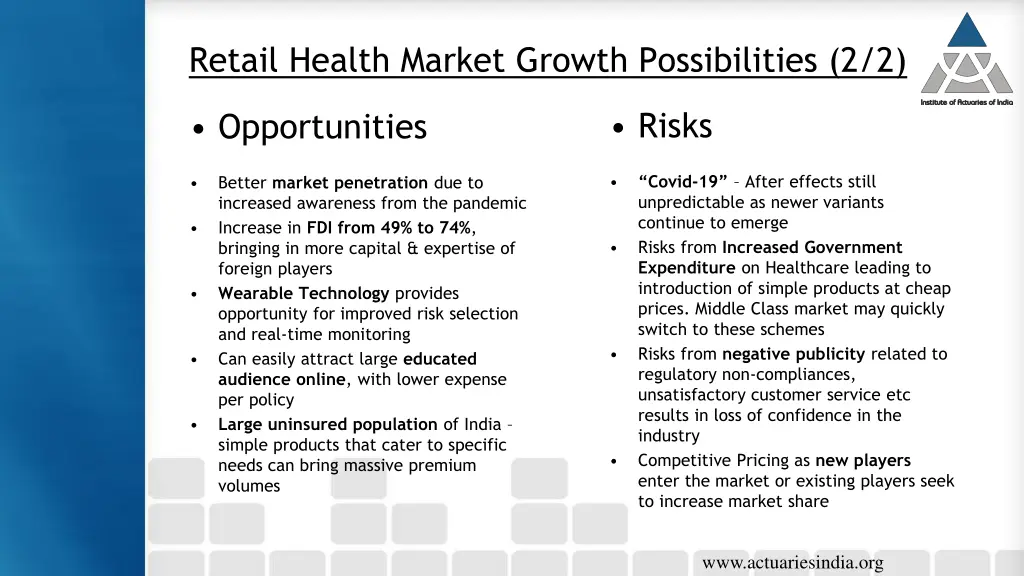 retail health market growth possibilities 2 2