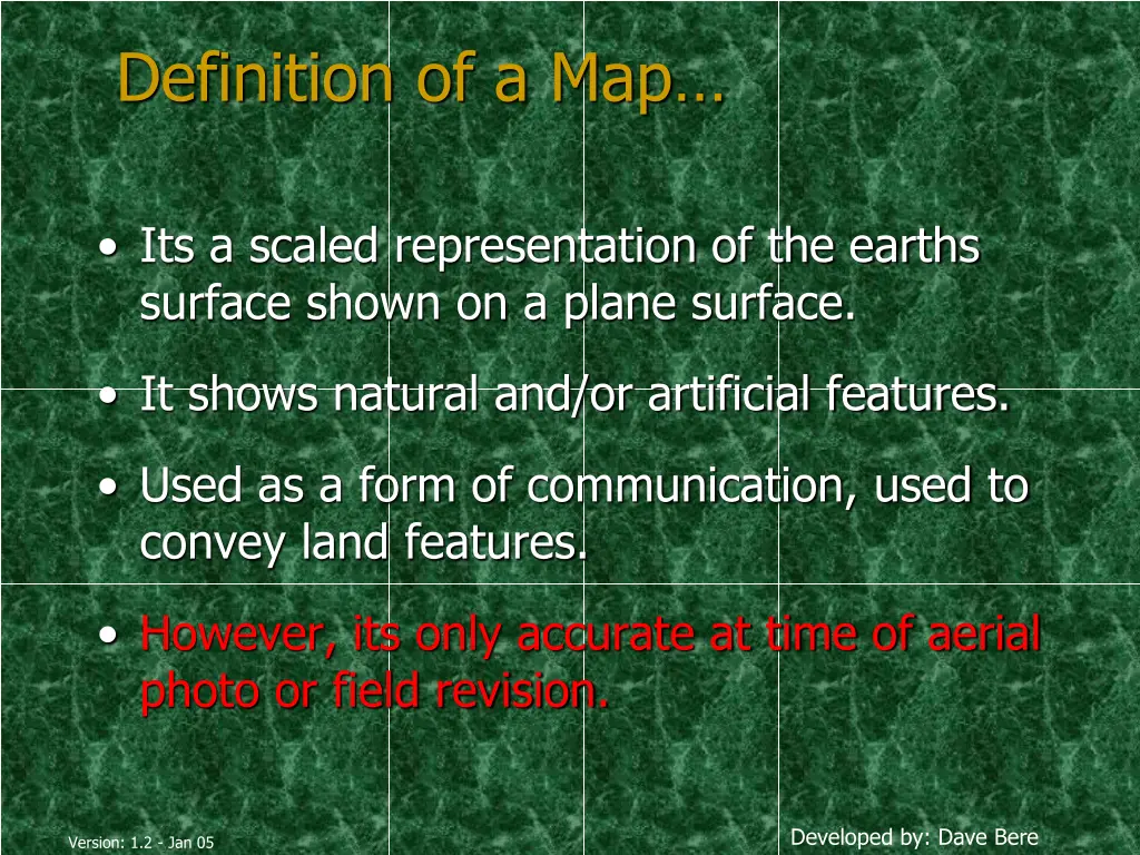 definition of a map