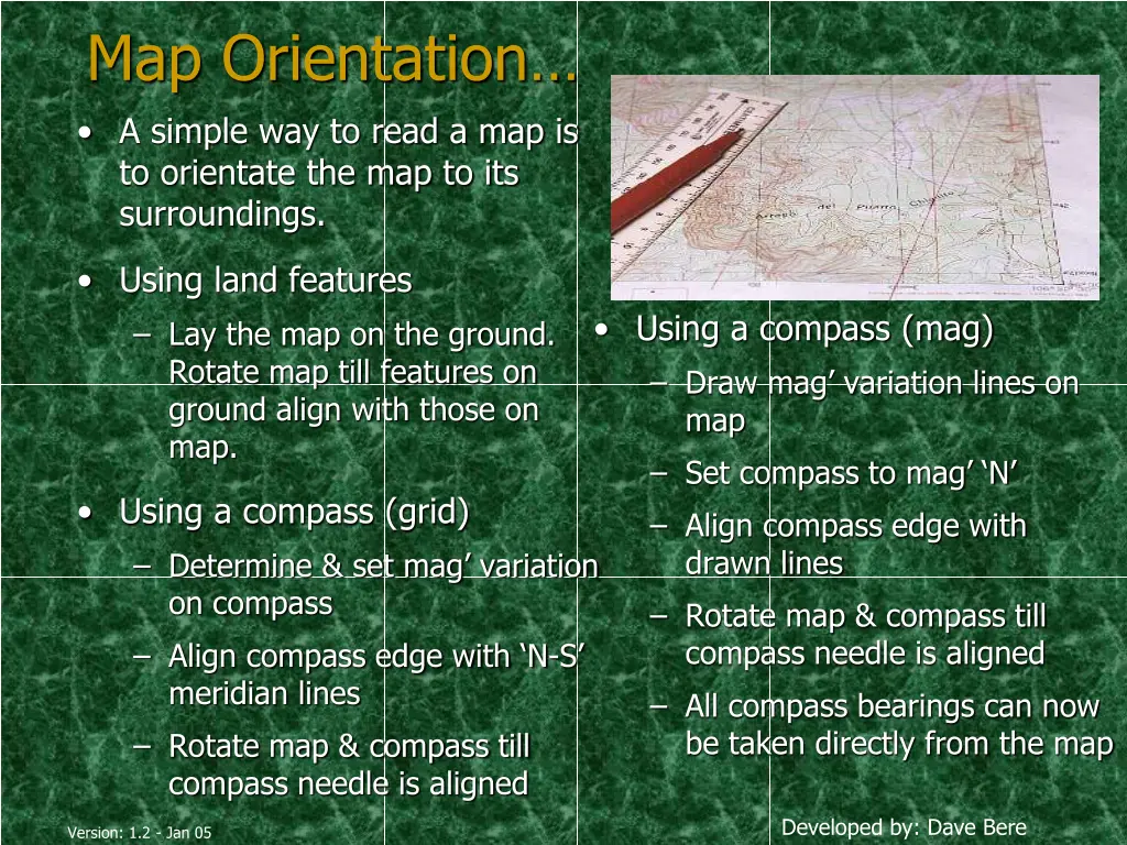 map orientation a simple way to read