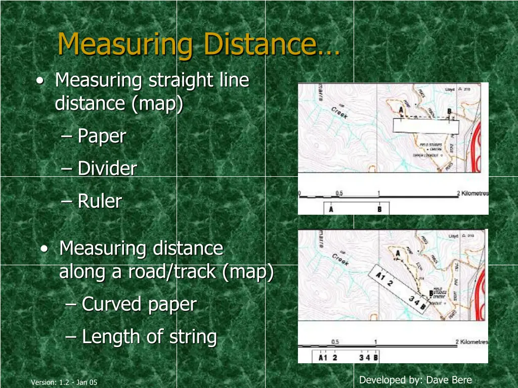 measuring distance measuring straight line