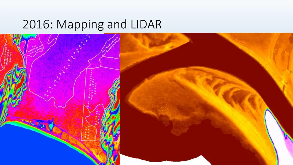 2016 mapping and lidar