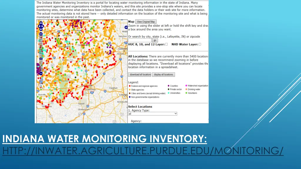 indiana water monitoring inventory http inwater