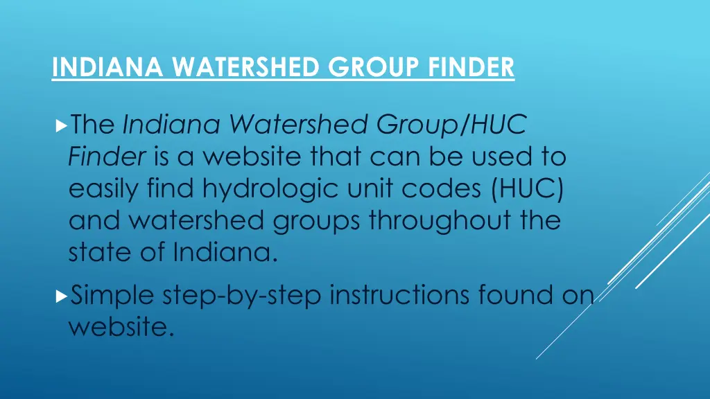 indiana watershed group finder