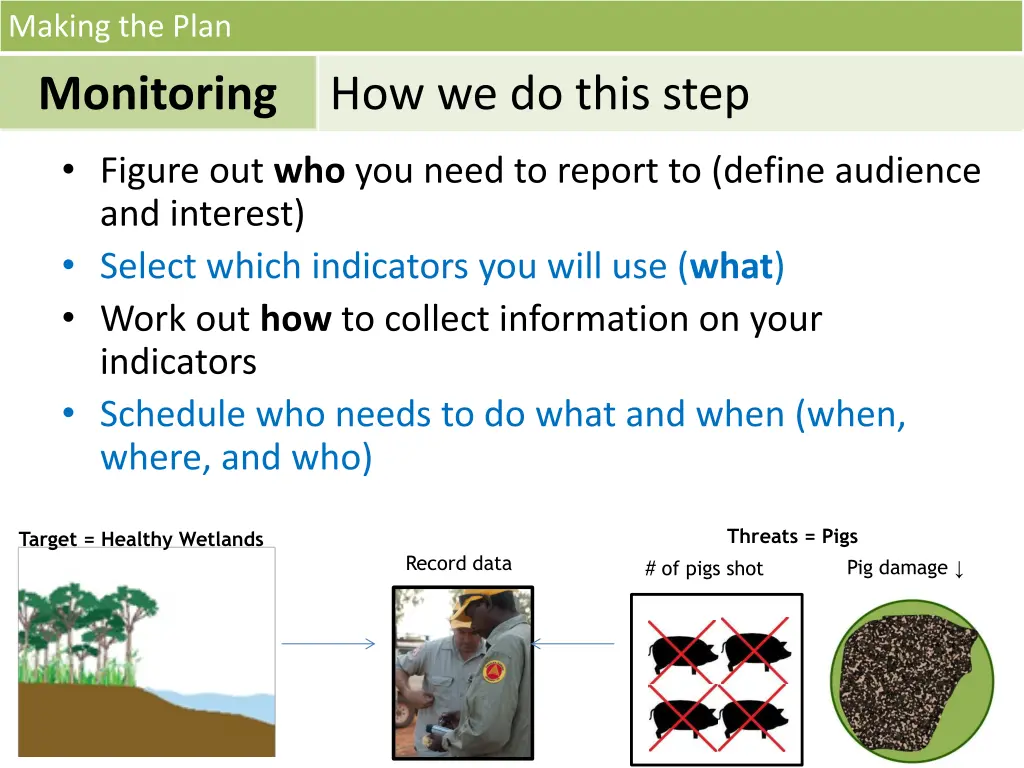 making the plan monitoring 9