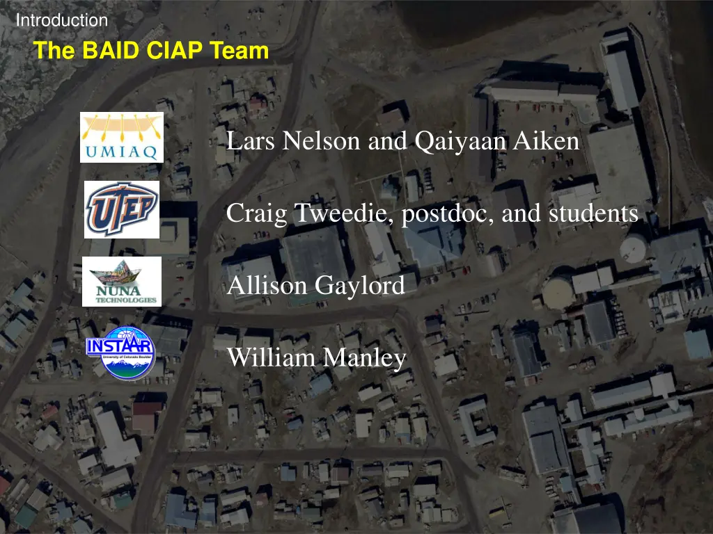 introduction the baid ciap team