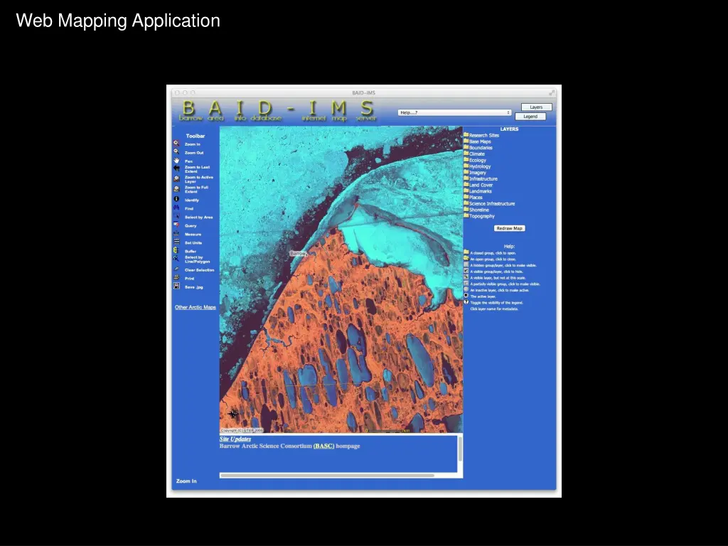 web mapping application