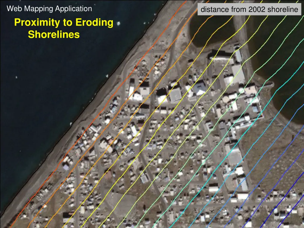 web mapping application proximity to eroding