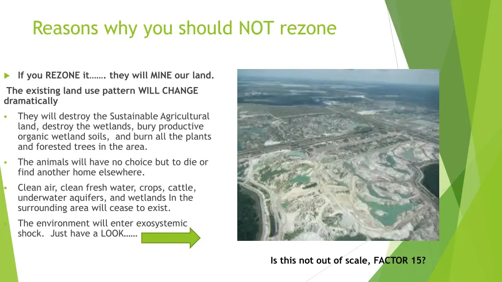 reasons why you should not rezone 3