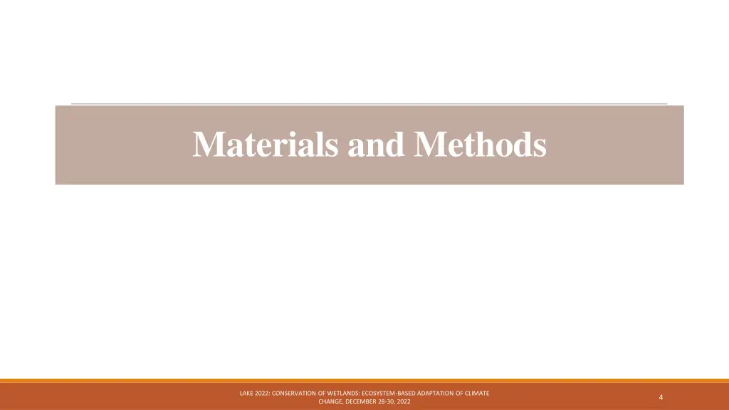 materials and methods