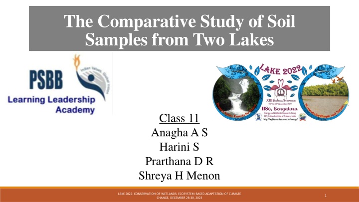 the comparative study of soil samples from