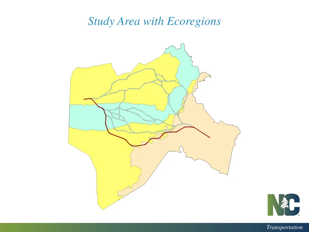 study area with ecoregions