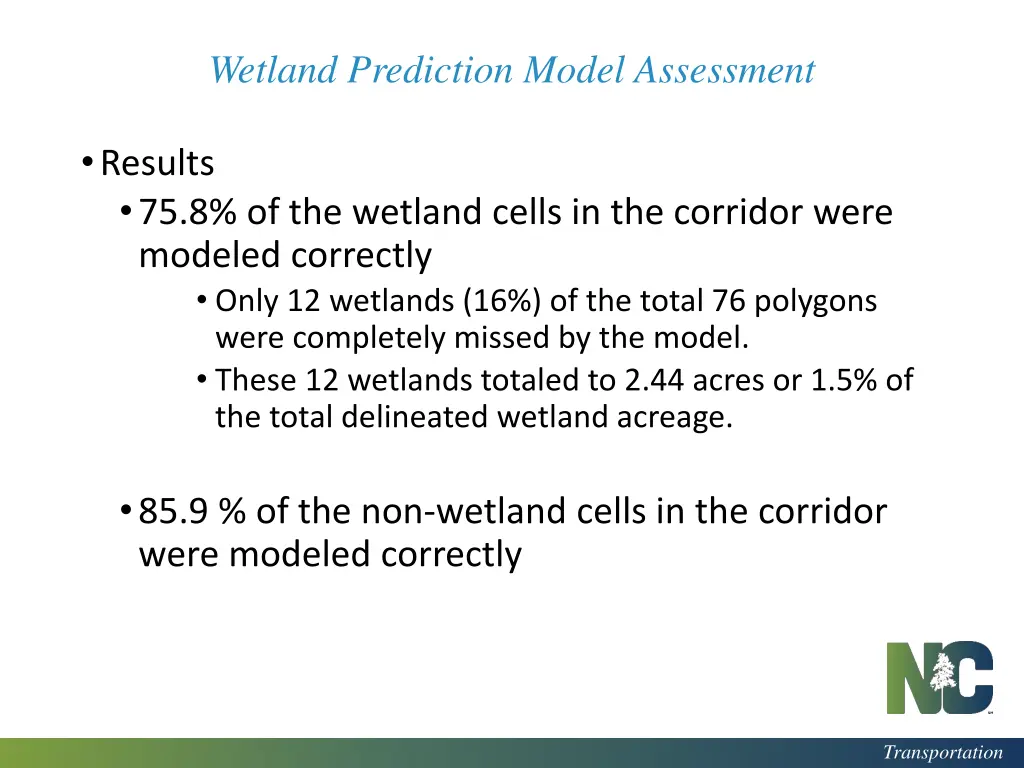 wetland prediction model assessment 7