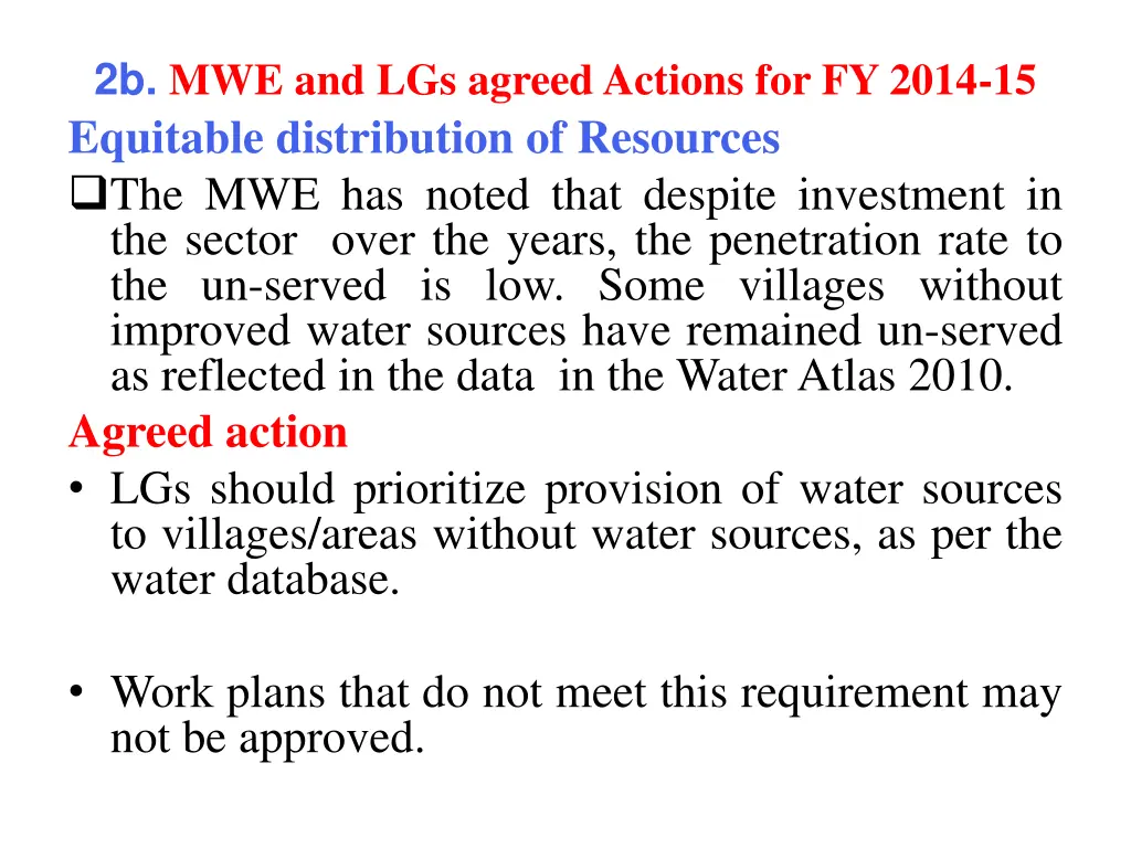 2b mwe and lgs agreed actions for fy 2014 3