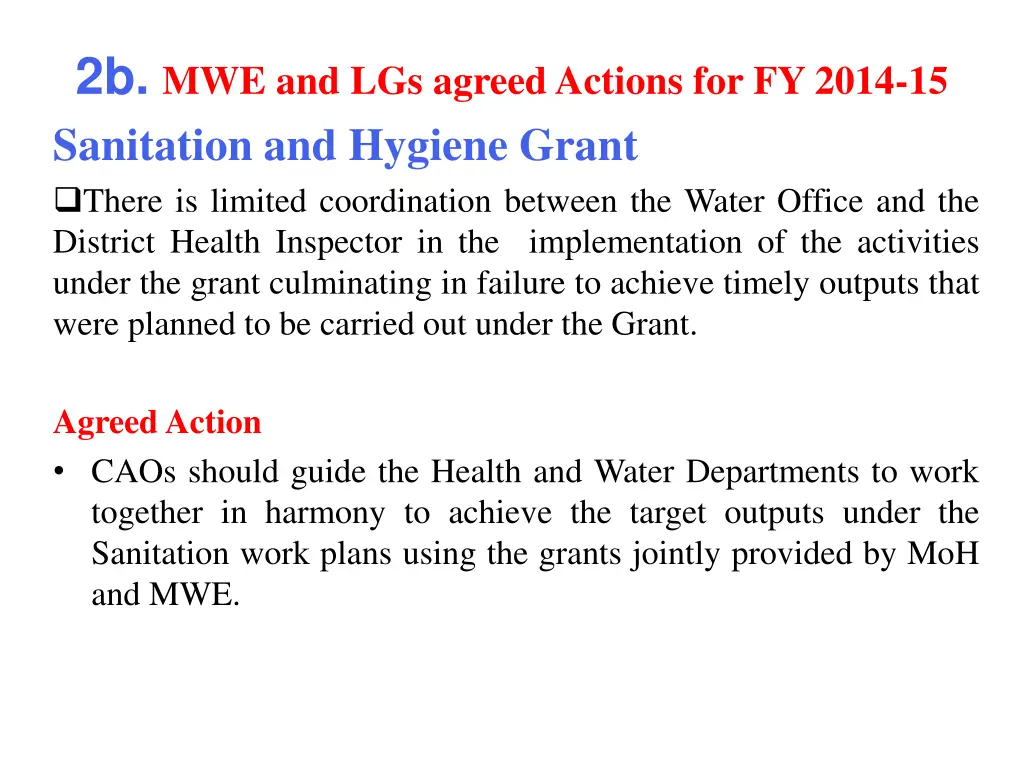 2b mwe and lgs agreed actions for fy 2014 5