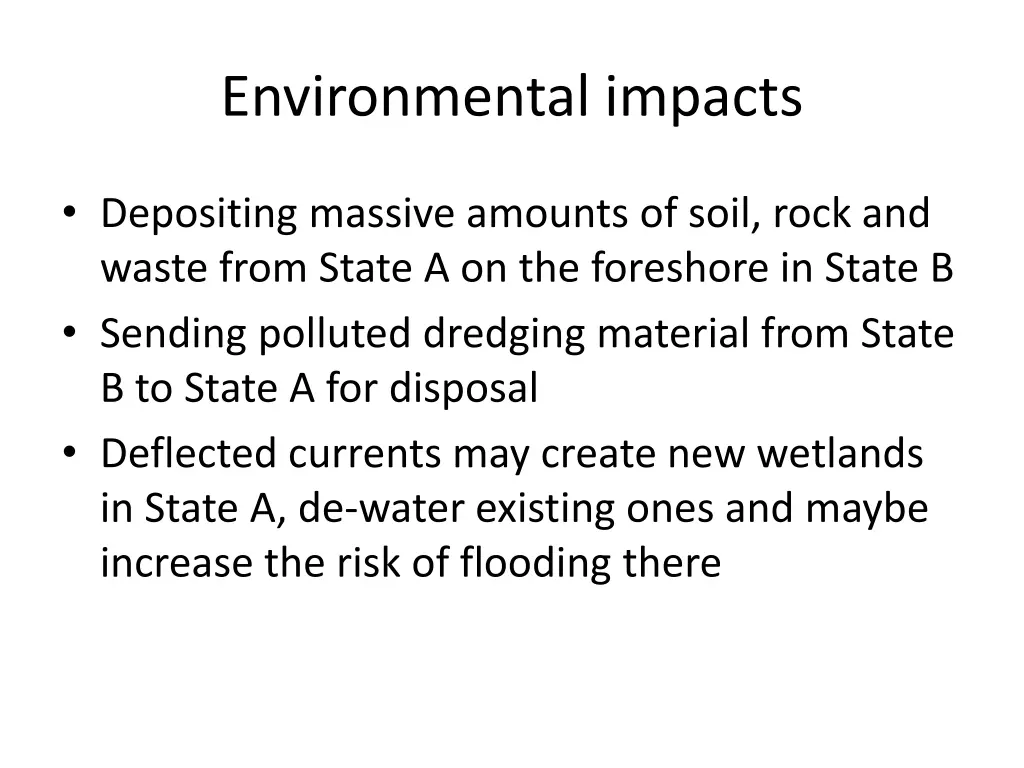 environmental impacts