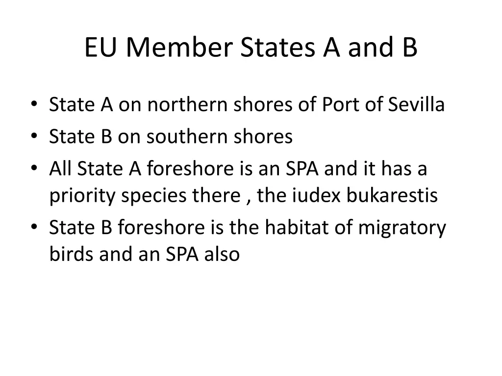 eu member states a and b