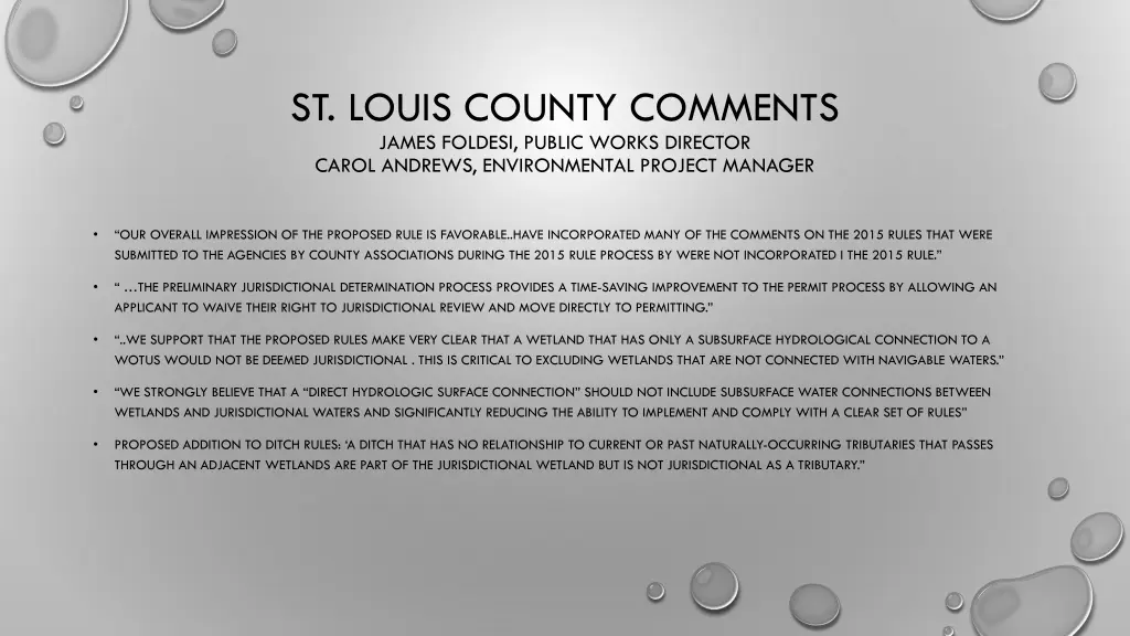 st louis county comments james foldesi public