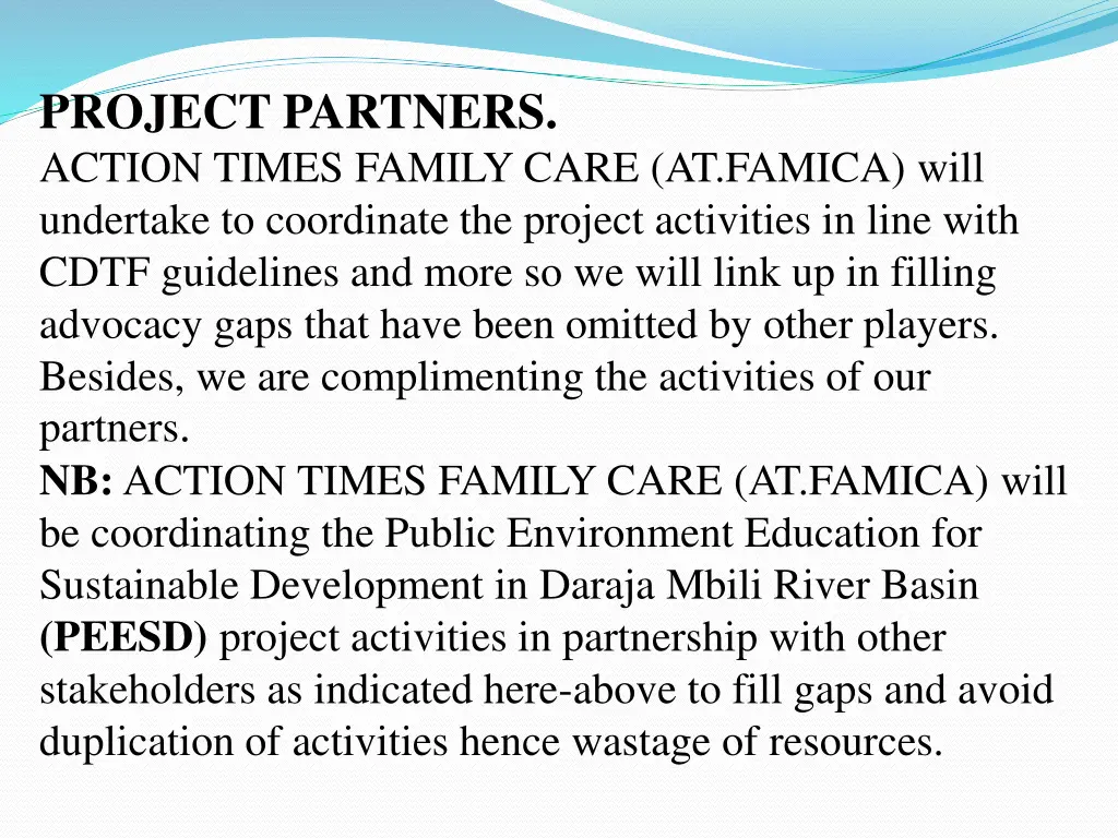 project partners action times family care