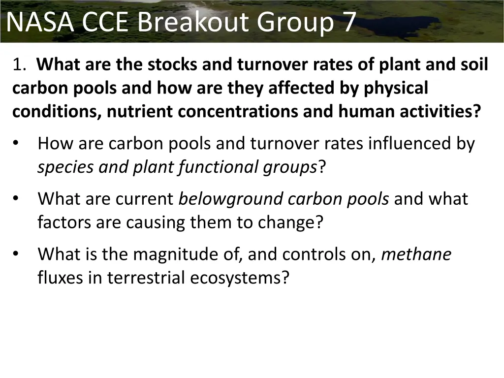 nasa cce breakout group 7 1