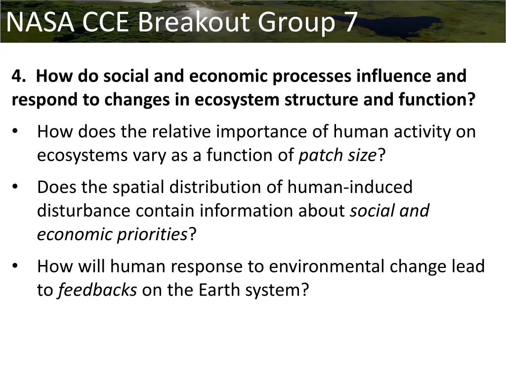 nasa cce breakout group 7 4