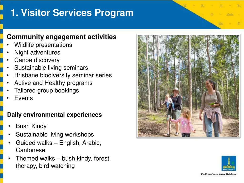 1 visitor services program 1