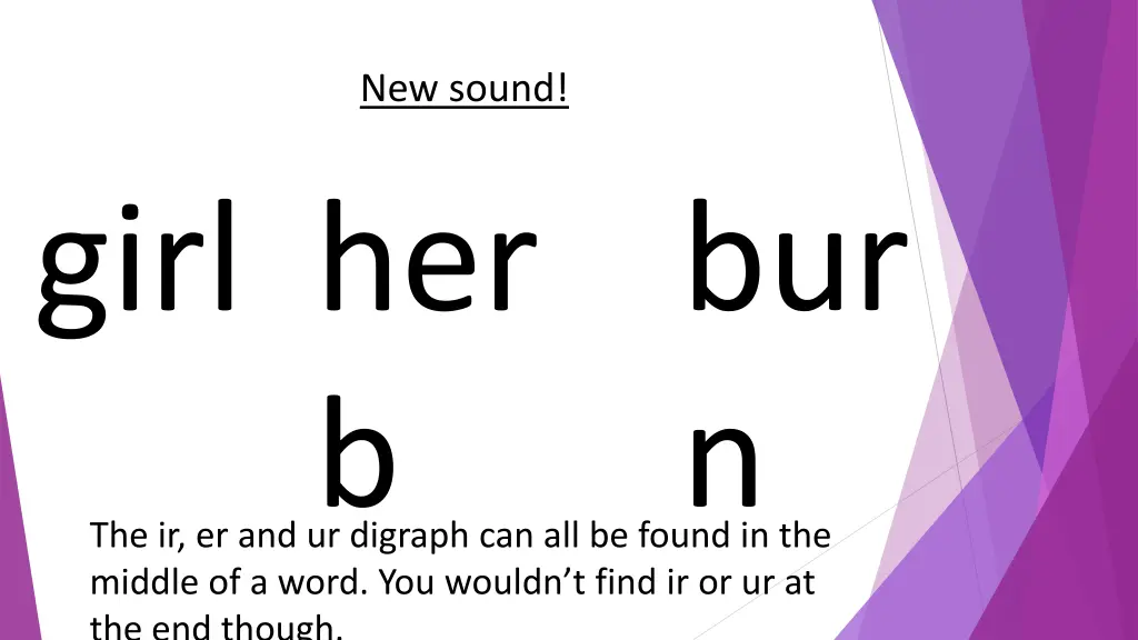 new sound her b