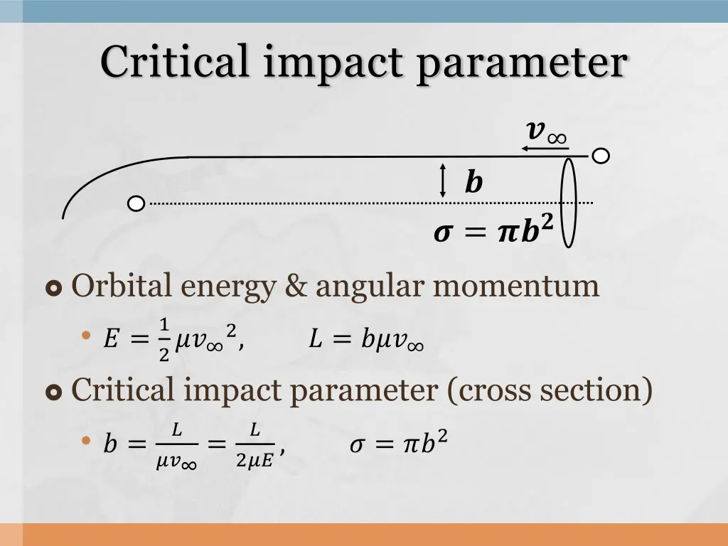 critical impact parameter