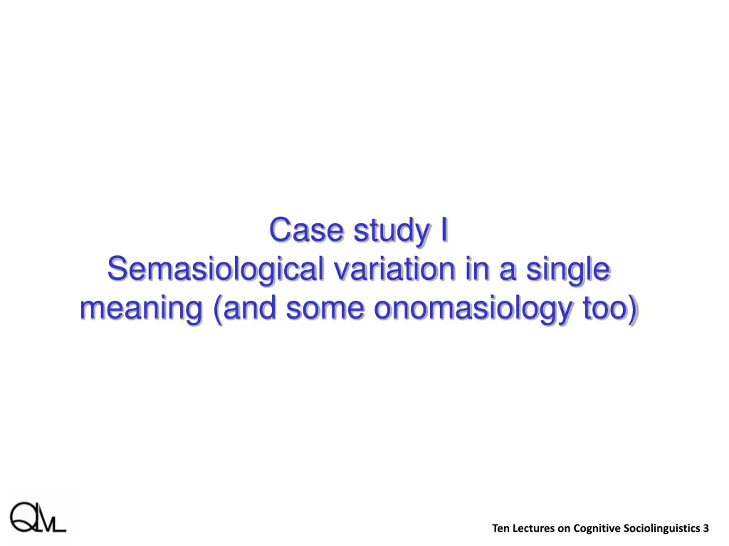 case study i