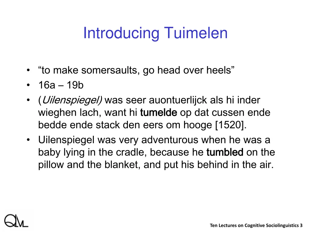 introducing tuimelen