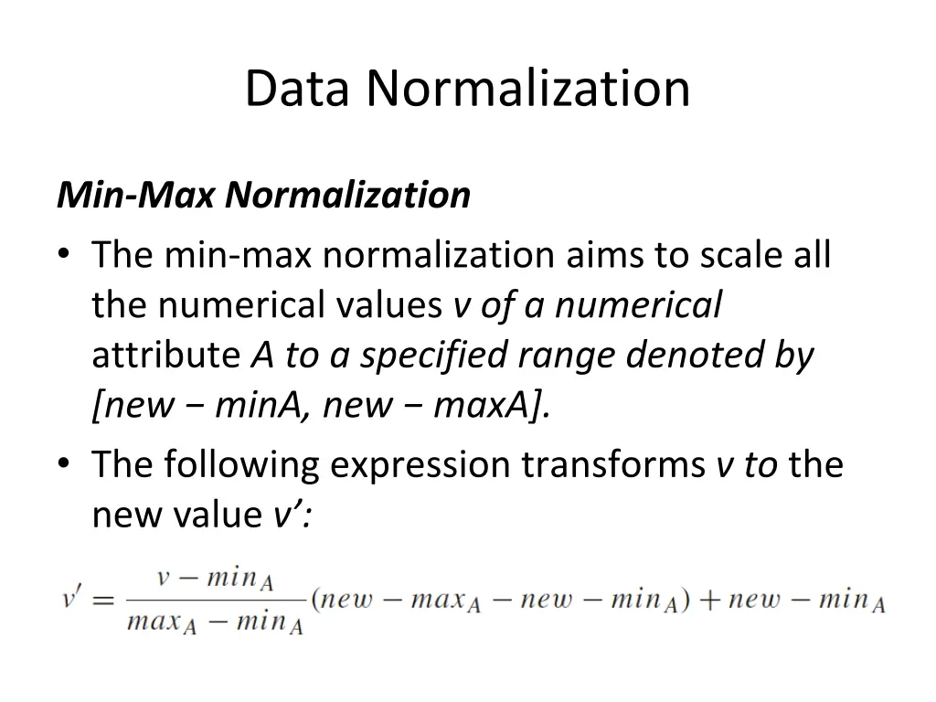 data normalization 2