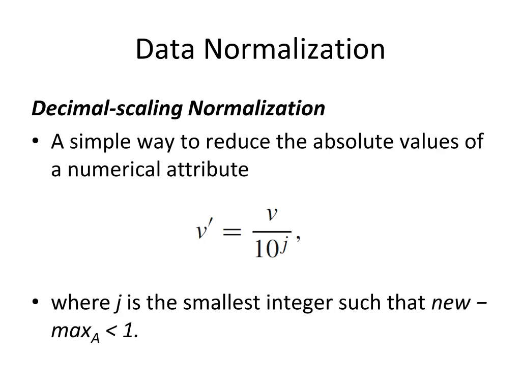 data normalization 4