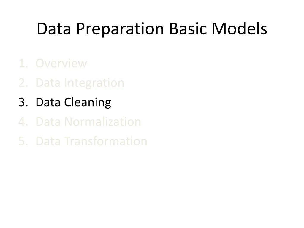 data preparation basic models 4