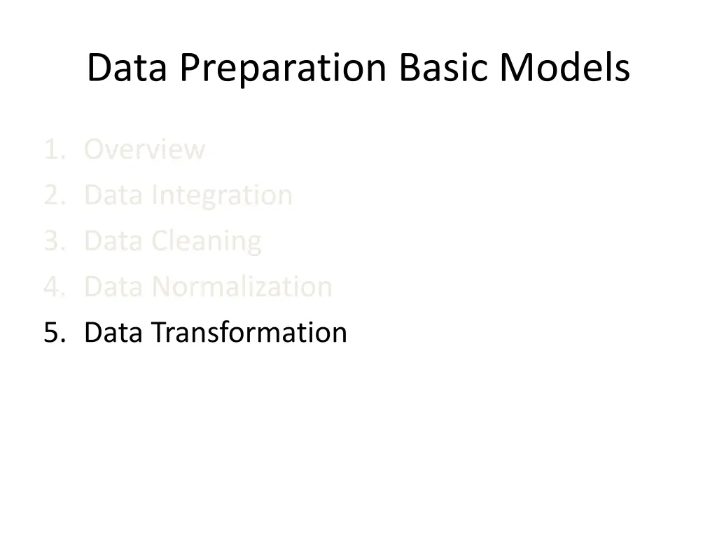 data preparation basic models 6