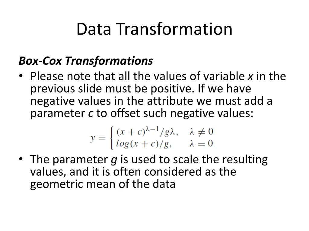 data transformation 12