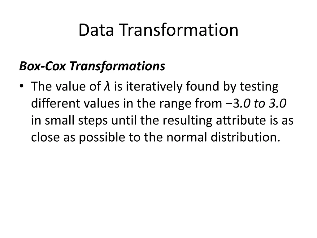 data transformation 13